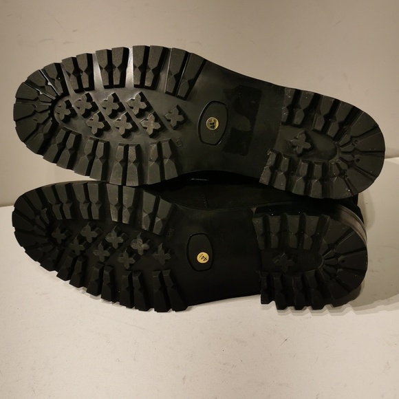 NEW VERSACE CLASSIC V2 men's waterproof Black Leather Suède boot - Picture 7 of 11